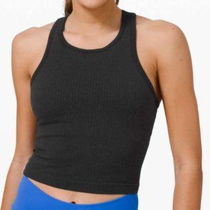 Lululemon Ebb To Street Racerback Crop Tank Size 4 Black